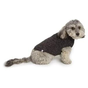 Barefoot Dreams CozyChic Ribbed Pet Sweater Carbon/Black Large A532967